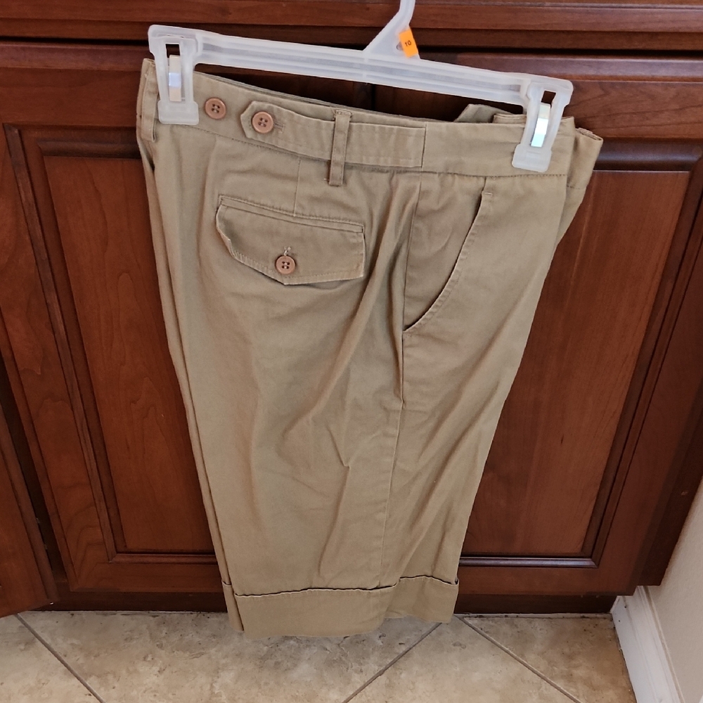 Bamboo Traders Tan Chinos Classic Flat Front Design